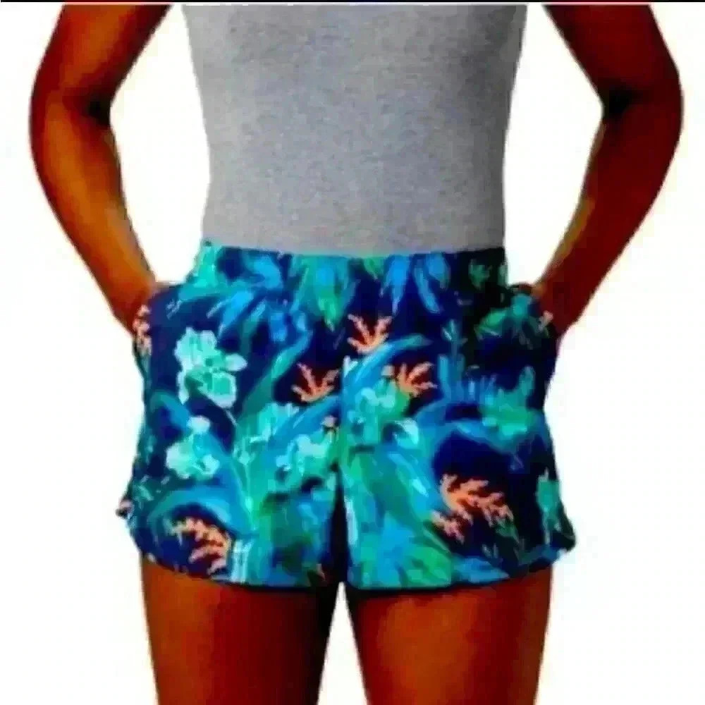 NWT Columbia OmniShade nylon floral shorts size M or XL